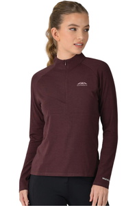 2025 Weatherbeeta Womens Bamboo Long Sleeve Performance Base Layer 1028436 - Mulberry